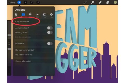如何在Procreate中裁剪、调整大小、剪切和复制！ precreate教程 第1张