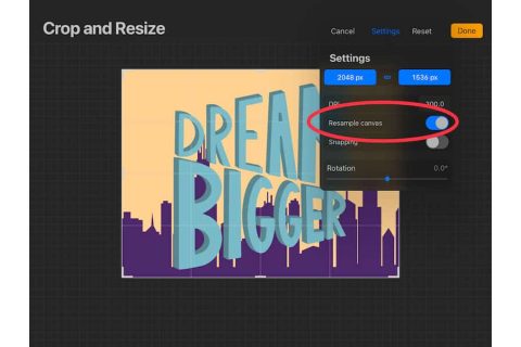如何在Procreate中裁剪、调整大小、剪切和复制！ precreate教程 第7张