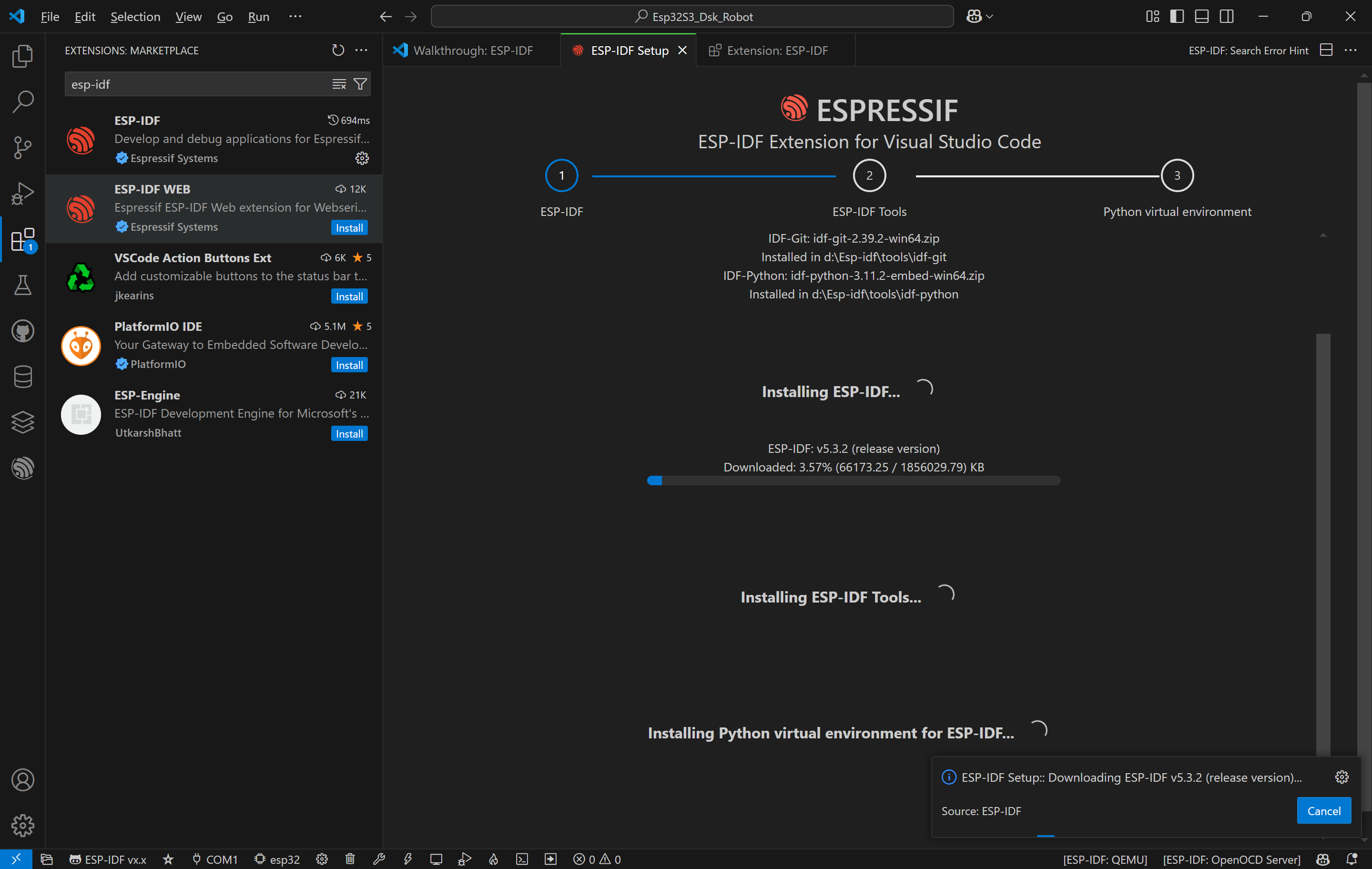 手把手教你在 VS Code 部署 ESP-IDF 插件，秒变嵌入式高手！